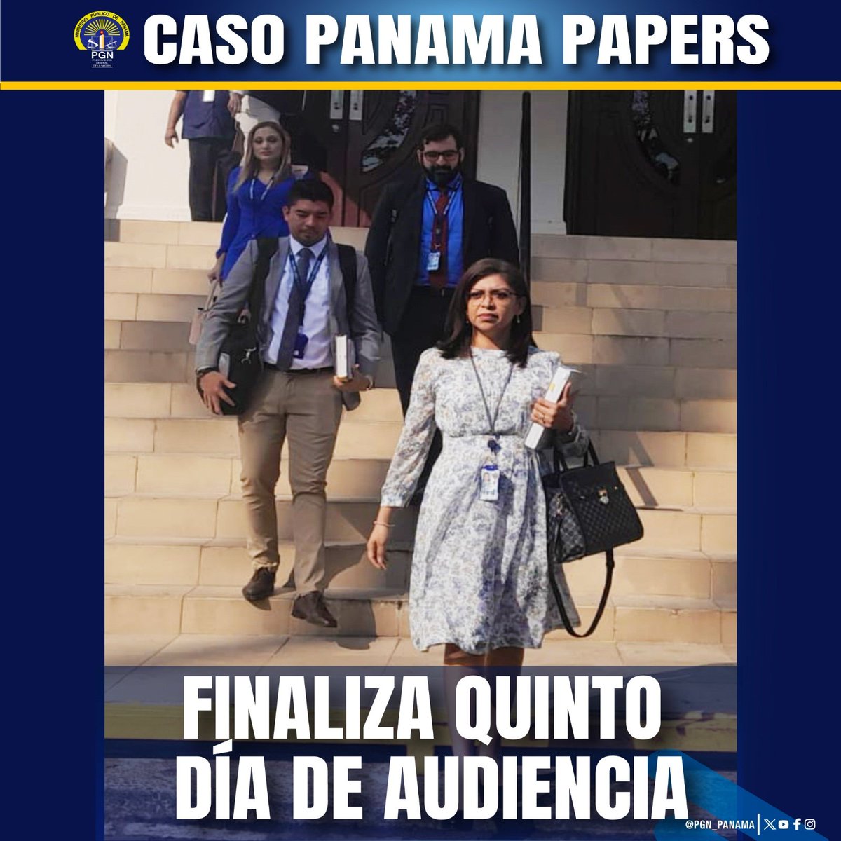 #Nacionales Este viernes 12 de abril finalizó el quinto día de audiencia ordinaria del caso #PanamaPapers. El próximo lunes se reanudará a las 9:00 am. con el interrogatorio a los peritos. @PGN_PANAMA #RadioPanama