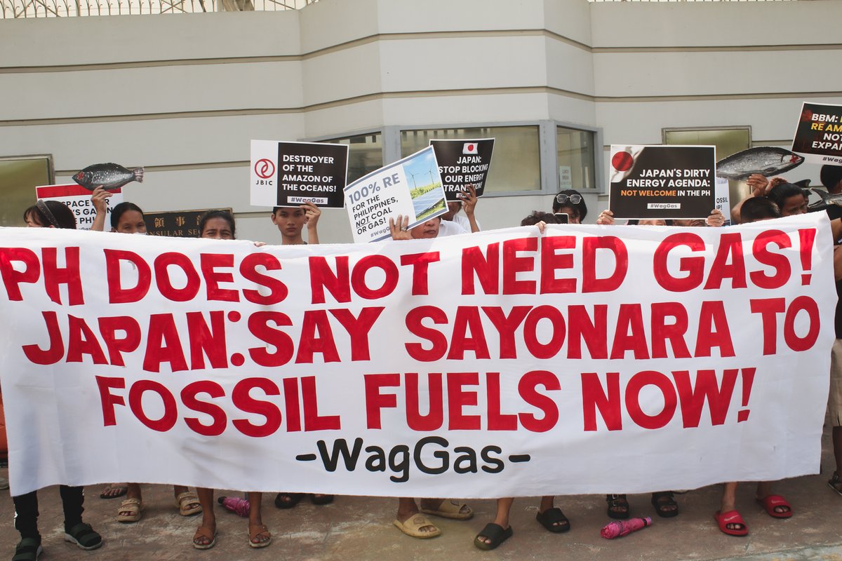 From 🇯🇵 to 🇵🇭 frontline communities are resisting methane gas (LNG). Japanese PM @kishida230 is derailing the energy transition and pushing for gas expansion in the U.S., Philippines, & globally. We need a #JustTransition NOW! @FossilFreeJapan @CEEDphilippines @kikonetwork