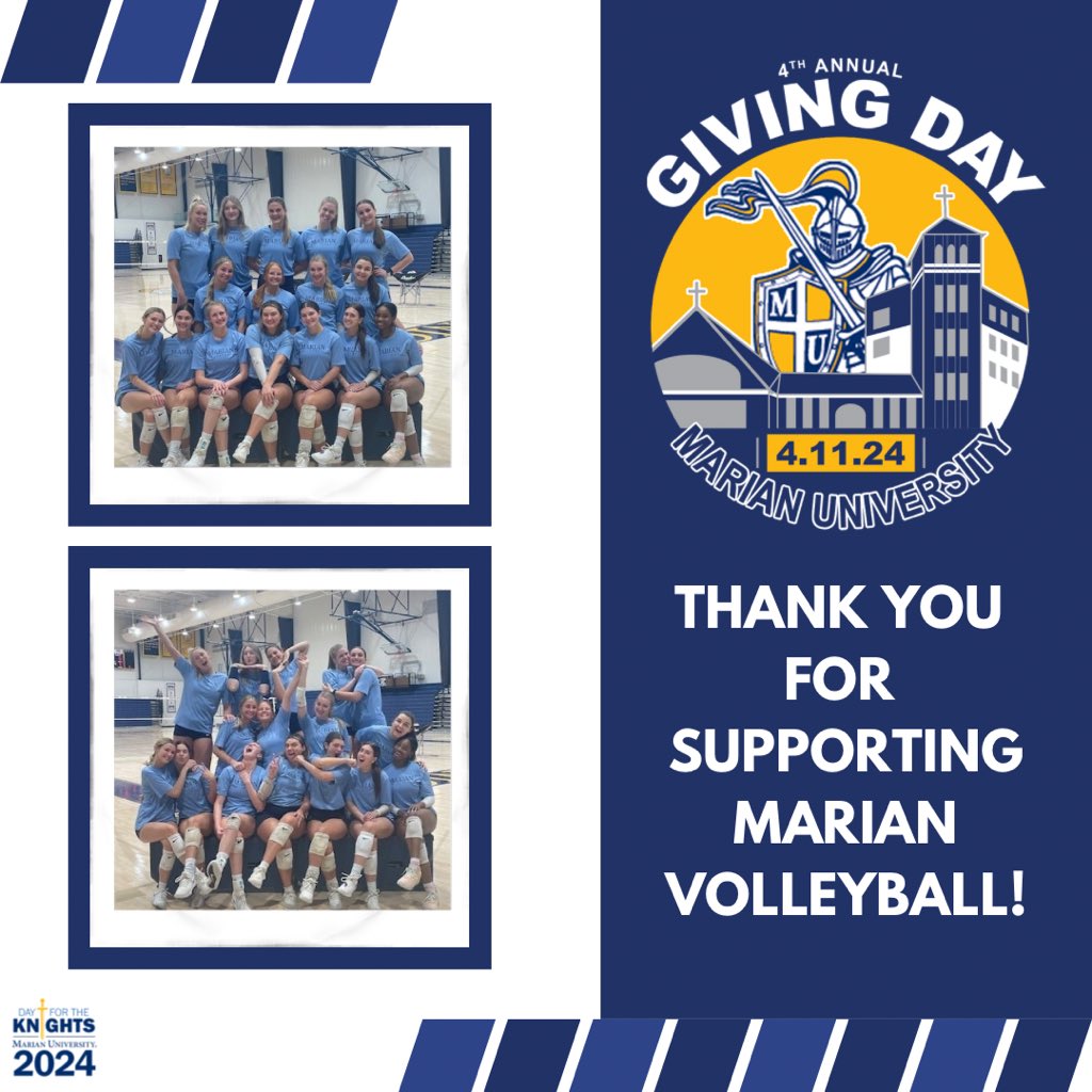 We are so grateful for everyone who supported us yesterday for Day for the Knights.  Thank you 🫶🏽

#givingday #dayfortheknights2024 #goknights #marianvb #grateful #thankful