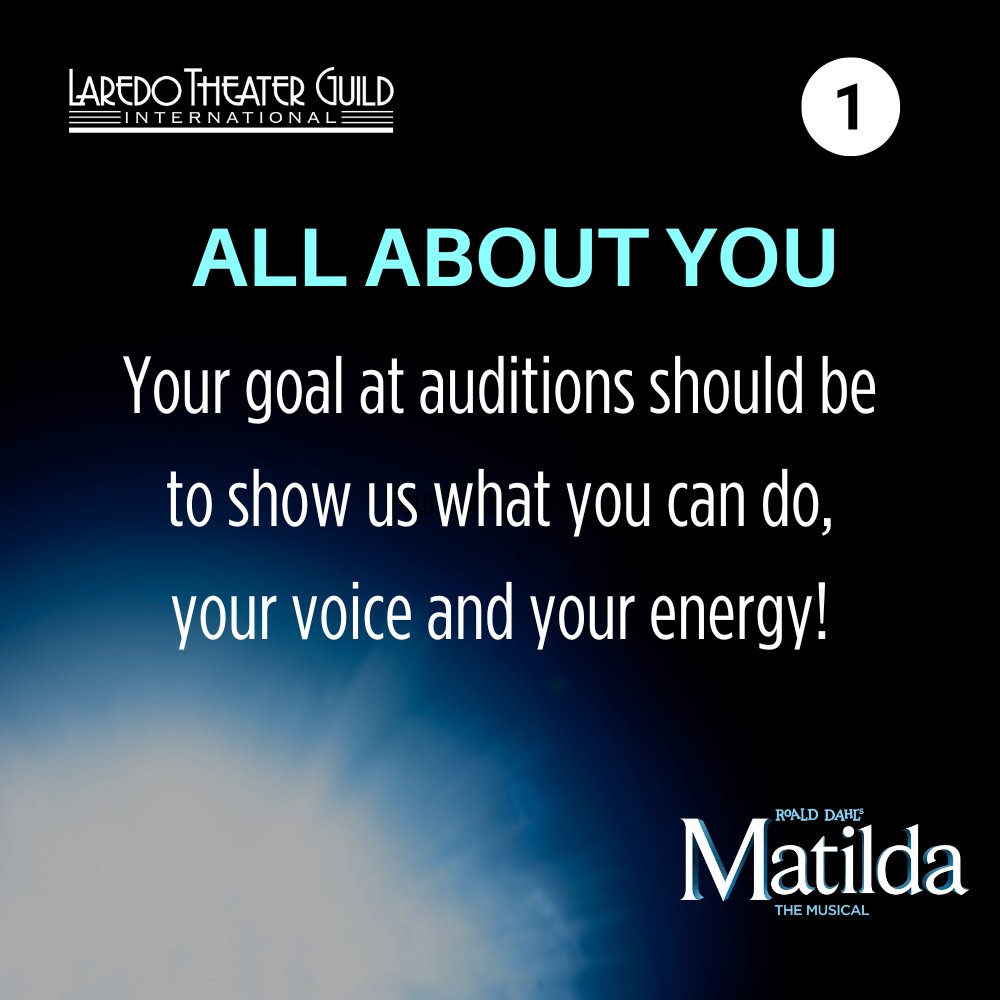 laredotheater's tweet image. 🌟 Nervous about auditioning? Here are some tips to help you nail your performance and own that stage!
💃🎭 Let&apos;s dive into the world of auditions together!
Learn More: laredotheaterguild.org/news/advice-fo…
#AuditionTips #PerformLikeAPro