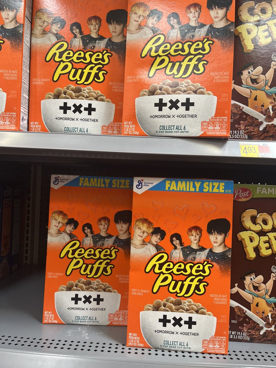 thesyaverse's tweet photo. Maybe I’ll try Reese’s Puffs #TXT https://t.co/BfA3uXapfN