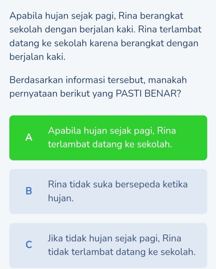 [TIPS MENJAWAB SOAL PENARIKAN KESIMPULAN ] 💯✨⭐🌟 Siapa nih yang masih kesulitan untuk menjawab soal tipe seperti ini⁉️ semoga tips ini bisa membantu 🙏✍️✨ {A Thread} by : @ikankoi124