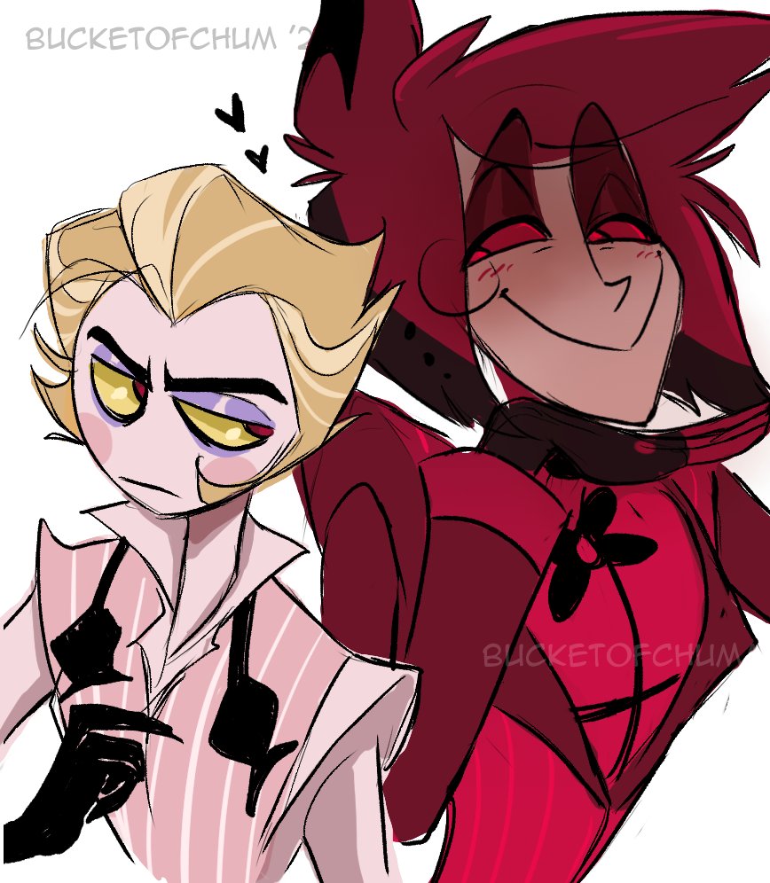 it's them.... #radioapple #HazbinHotelLucifer #HazbinHotelAlastor #HazbinHotel