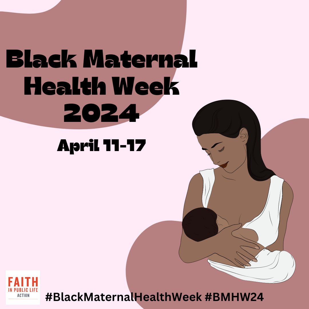 Join us in honoring the importance of#BlackMaternalHealthWeek and the movement to change the state of #BlackMaternalHealth! #BMHW24 is an intentional week of activism, awareness, and community-building. @BlkMamasMatter @BMHCaucus