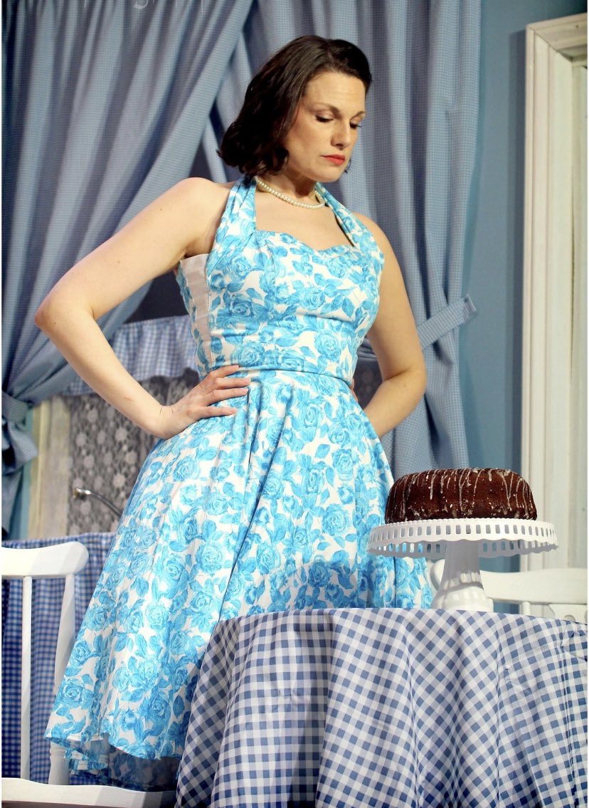 When your lead actress bakes the chocolate chiffon cake as a prop AND to sell at the fundraising bake sale… £115 raised tonight from cakes alone and the chocolate chiffon cake sold out! Cakes on sale every night of the run 🍰 
📷 <a href="/robertpiwko/">Robert Piwko Productions</a>
