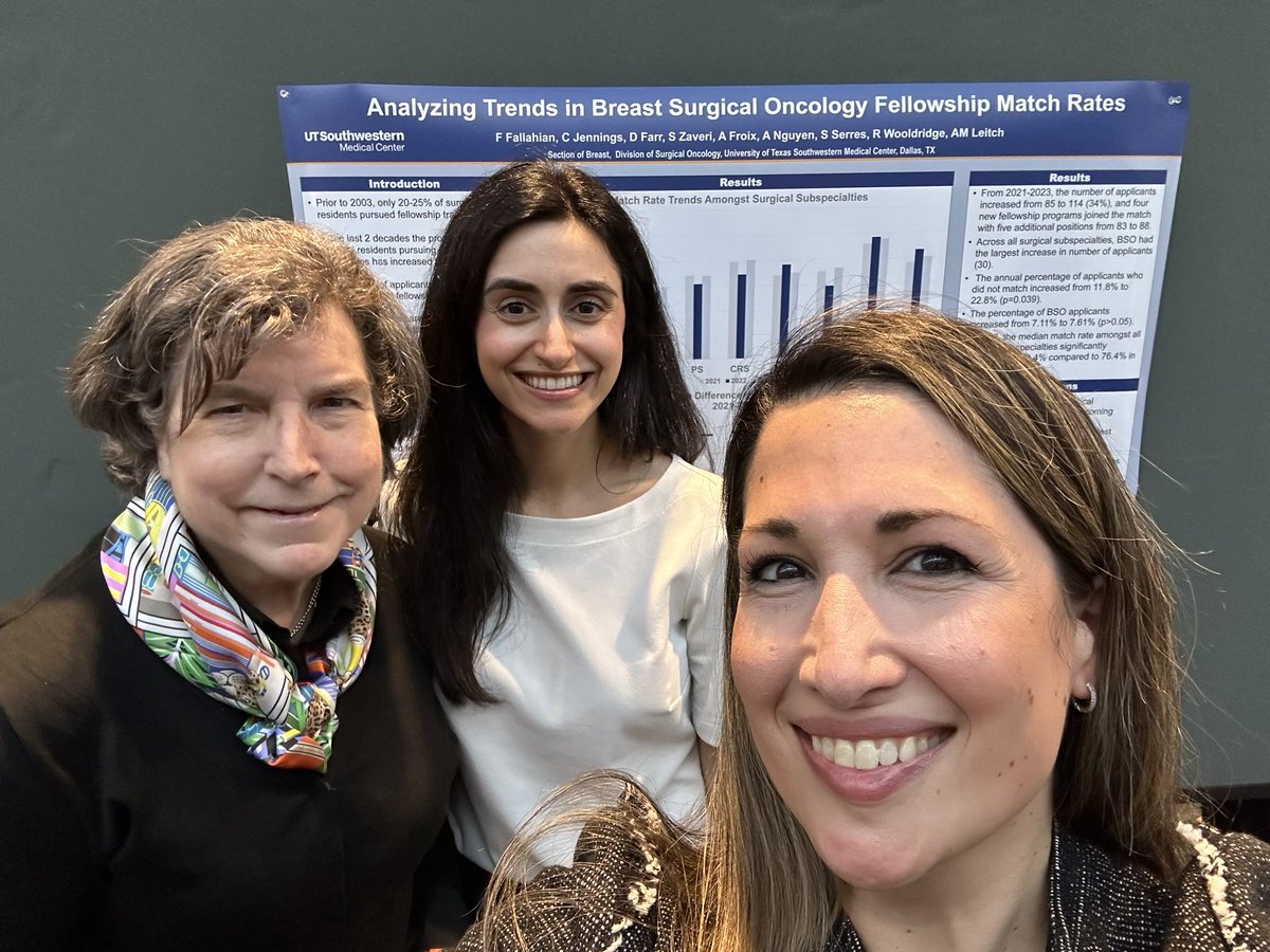 Debb Farr (@dvfelaine) on Twitter photo So proud of our fellow @FallahianMD for her great work on Breast Fellowship Match Rates! <a href="/mleitc/">A. Marilyn Leitch MD</a> <a href="/UTSW_Surgery/">UTSW Surgery</a> <a href="/utswcancer/">UTSW Simmons Cancer Center</a> So proud of our fellow @FallahianMD for her great work on Breast Fellowship Match Rates! <a href="/mleitc/">A. Marilyn Leitch MD</a> <a href="/UTSW_Surgery/">UTSW Surgery</a> <a href="/utswcancer/">UTSW Simmons Cancer Center</a>