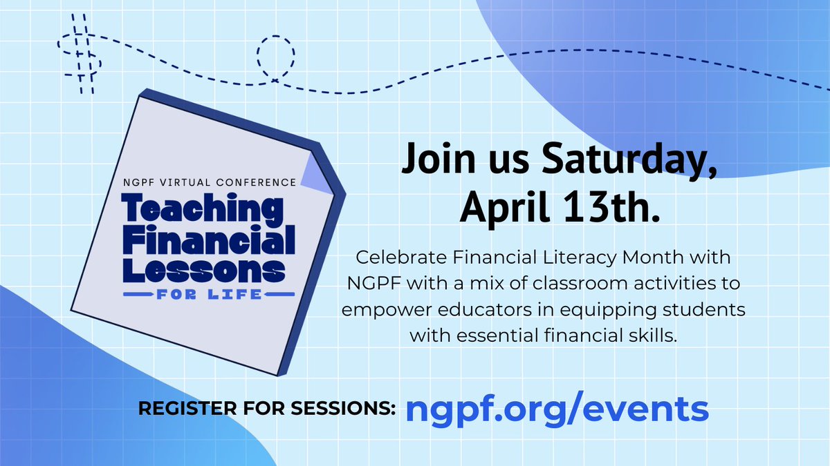 Less than 24 hours until our FREE #FinLitMonth Virtual Conference for educators. Last chance to register for sessions here: ngpf.org/events