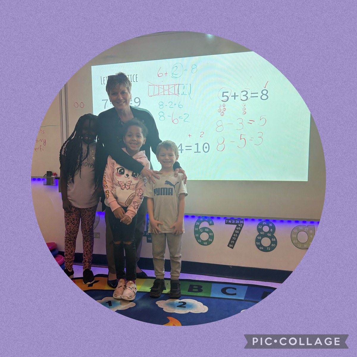Some days just call out for you to shut the door to the principal's office ... run down the hall ... and join a grade 1/2 class to teach a math lesson. Once a teacher .. always a teacher 🩷.  Thank you <a href="/missafarid/">Ms. Farid</a> and students for the invite. <a href="/MmeMicheline/">Mme Micheline</a> <a href="/OttCatholicSB/">Ottawa Catholic School Board</a>