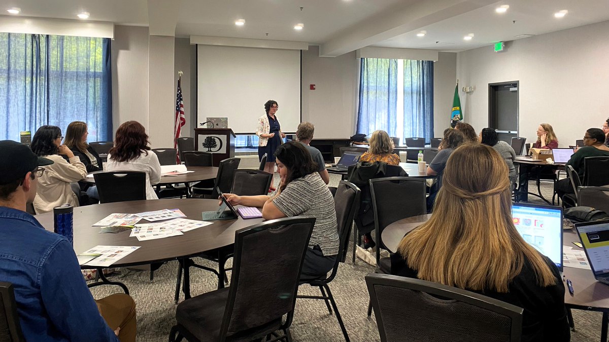Dr. Audrey Barbakoff, a nationally recognized intellectual freedom activist, librarian, and author of an #OwnVoices picture book, spoke to a group of booksellers and librarians at PNBA's Spring Pop Up in Oly this week. #WaAuthors #FreePeopleReadFreely #NationalLibraryWeek