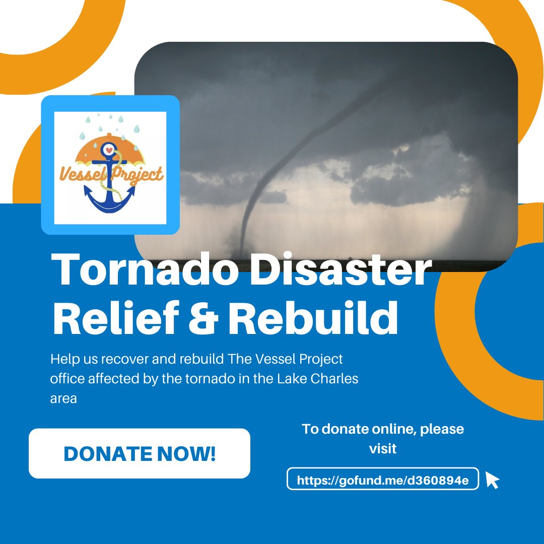 🚨 @VesselProjectLA lost their entire office & mutual aid supplies to a tornado in Lake Charles, LA. Please donate if you can to help them recover, rebuild and continue fighting fossil fuel extraction & pollution. gofund.me/d360894e