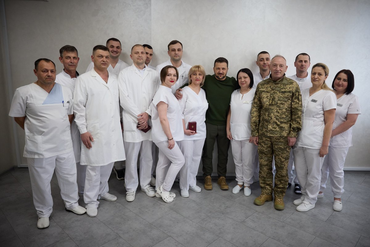 In Chernivtsi, I visited our soldiers who are recovering from their injuries.

It is always an honor to meet our defenders, speak with them, and present them with awards. I thank them for their service and for protecting our country.

I am also proud of our medics. I am grateful…