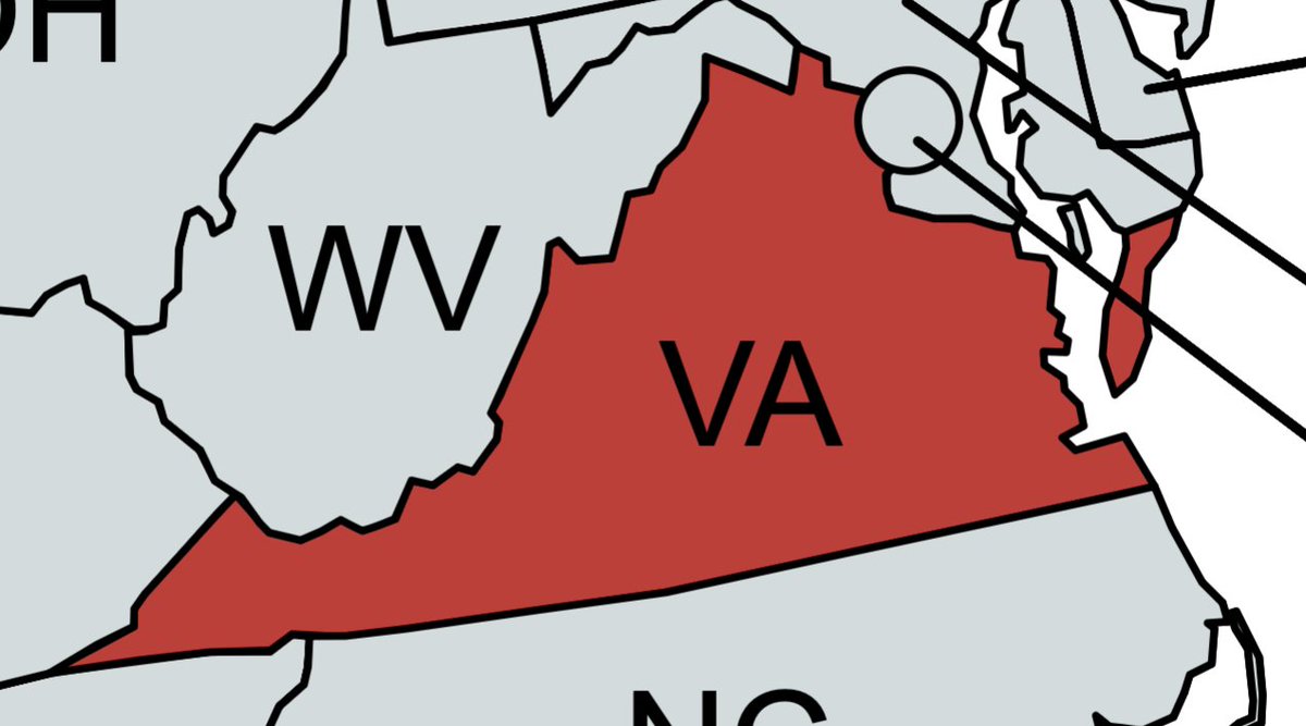 Context for the skill game mapping trend: The area in red is the no skill game zone the General Assembly passed in 2020, before most people had even heard of Glenn Youngkin. If no bill passes, the no skill game zone would stay this size.