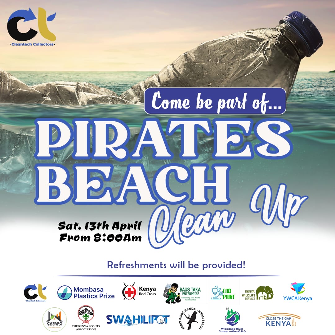 Hey beach lovers! Looking for a meaningful way to give back to our #beautifulcoastline? Join us for a fun and impactful #beachcleanup up event at Bamburi Beach! 

What to Expect:

A morning filled with positive vibes and rewarding teamwork
#Pristinebeaches, #clearwaters, #opay