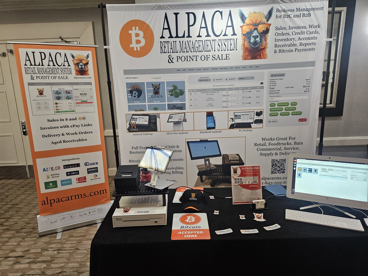 At <a href="/bitblockboom/">BitBlockBoom - April 9th - 12th 2026</a> ? Stop by AlpacaRMS and grab an Alpaca sticker, and let's talk about how Alpaca can help you grow a strong  positive cash flow thru invoice management tools.