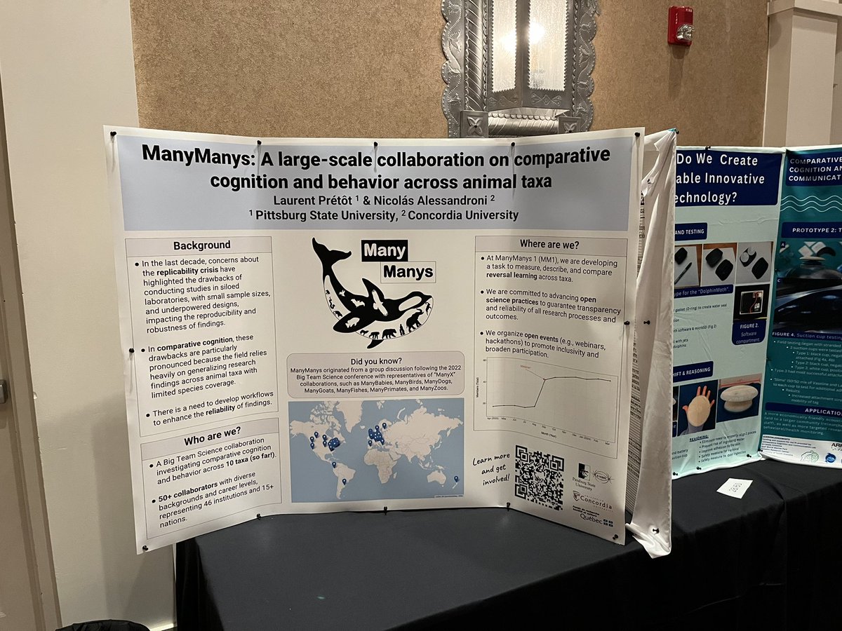 ManyManys (@themanymanys) on Twitter photo Are you attending <a href="/ComparativeCog/">ComparativeCognitionSociety</a> #CO3_2024 and want to learn more about the ManyManys initiative? Join us at Poster Session II, #61, 8:30-10:30 PM. #BigTeamScience Are you attending <a href="/ComparativeCog/">ComparativeCognitionSociety</a> #CO3_2024 and want to learn more about the ManyManys initiative? Join us at Poster Session II, #61, 8:30-10:30 PM. #BigTeamScience