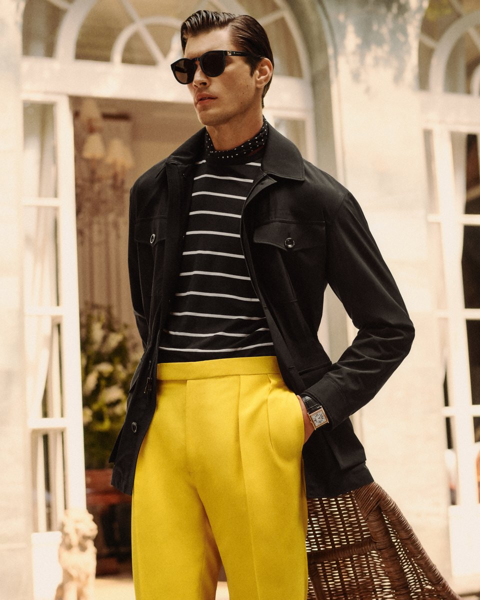 In the spirit of summer dressing, Ralph Lauren mixes utility-inspired pieces with a pop of sun-drenched lemon. This season’s #RLPurpleLabel Gregory trouser is tailored in a lighter-weight mulberry silk. Discover more from Summer 2024: rlauren.co/SummerBrights2…