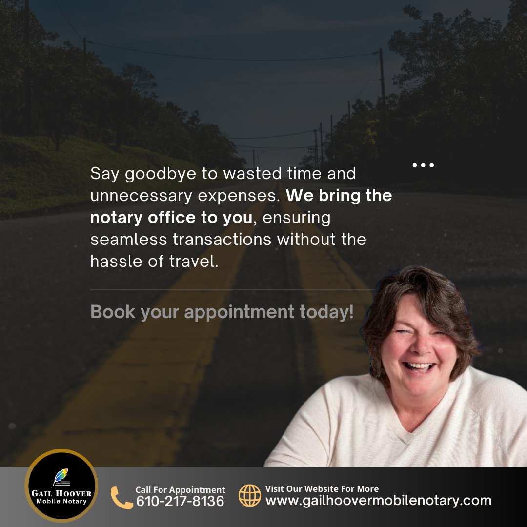 Say goodbye to unnecessary expenses. Book your appointment today!

#mobilenotary #LehighValleymobilenotary #LehighValley