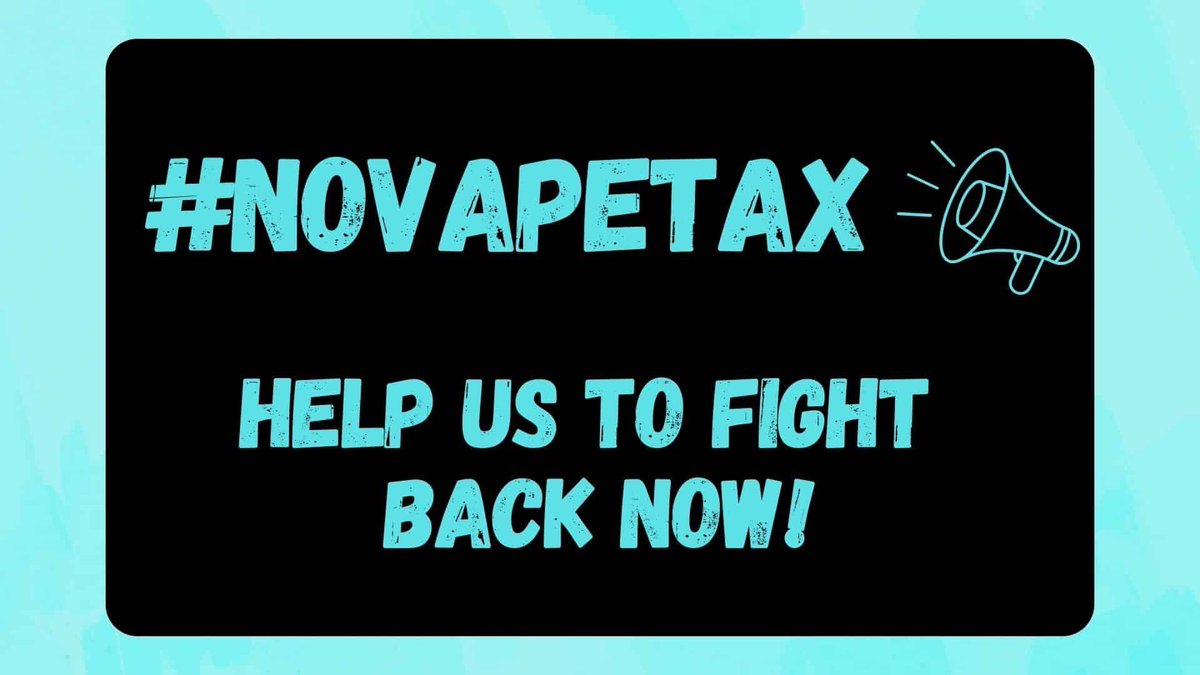 The No Vape Tax campaign has been launched today - please share & get involved! 

It's a collaboration between the NNA (New Nicotine Alliance) @nnalliance & @vapersorguk.

Find out more here 👉  bit.ly/3vPA7fj

#NoVapeTax #UK #THR #Vape #Vaping #NNA #Vapersorg #Ecigclick