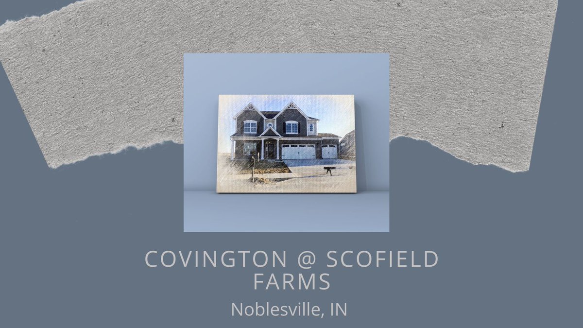 Live in style at Covington! This new Westfield community offers ranches & 2-story homes in a serene setting with ponds, woods, and a walking trail. Located in Noblesville, IN. buff.ly/4csuO6a  #newconstruction #neighborhood #NoblesvilleIN