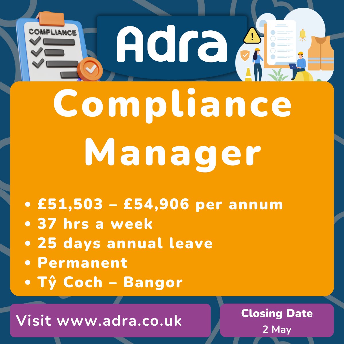 Have you seen our latest jobs? We have 3️⃣ new jobs live on our website at the moment We are looking for a Compliance Manager to join our Assets team. Take a look ⤵️ adra.co.uk/en/jobs/curren…