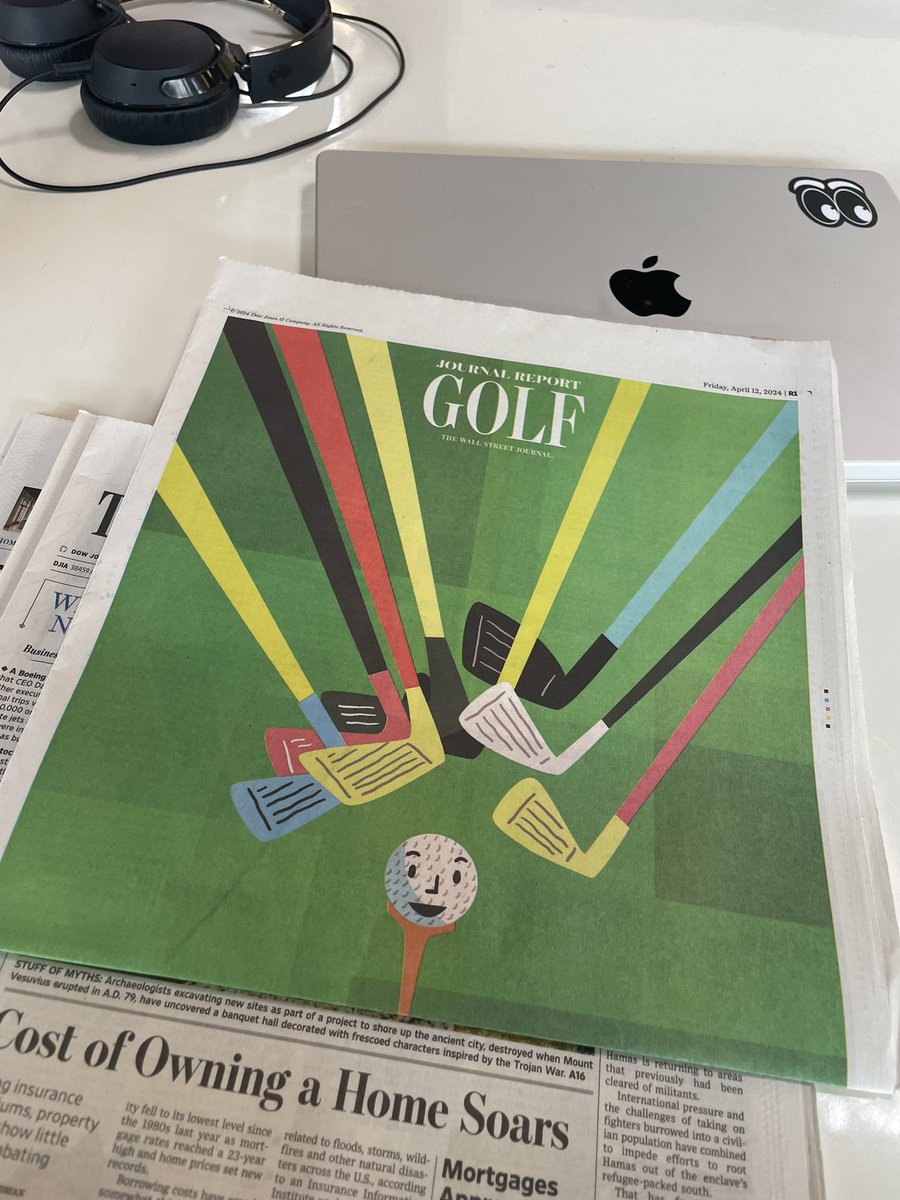 Go outside, feel the sun, and buy the annual @WSJ Golf Report. You’ll find words by @BradleySKlein, @jenrunsworld, @MJ_Croley, yours truly & more.