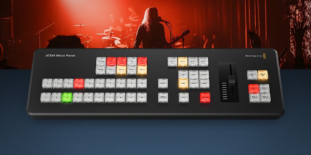 Introducing ATEM Micro Panel! An extremely portable and affordable control surface for use with ATEM Software Control that works with all models of ATEM switchers! Available in June for US$675. Learn more at bmd.link/pnFx4A