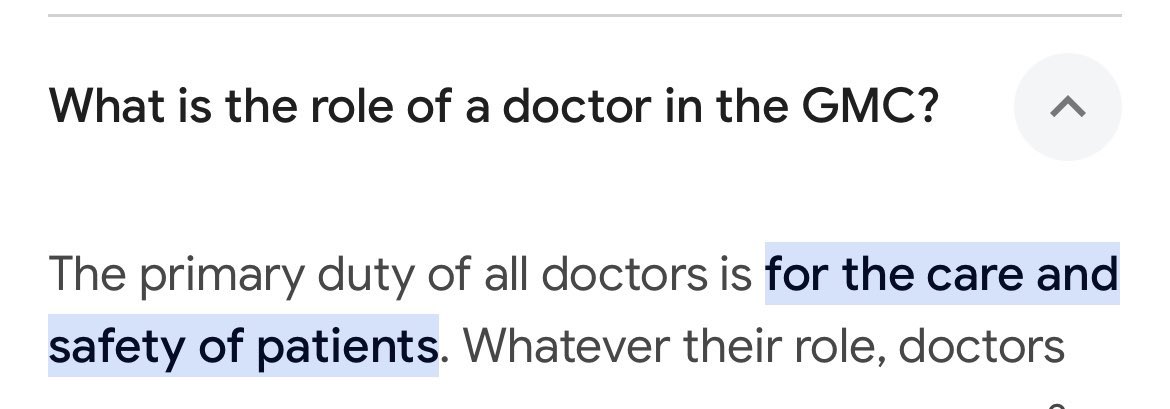 Blown away by the level of support from folks on here - thank you all so much🙏 I will continue voicing concerns re: situations that put patients at risk. I understand some may not like this, but I must stress as per GMC guidance itself: “the primary role of a doctor is for