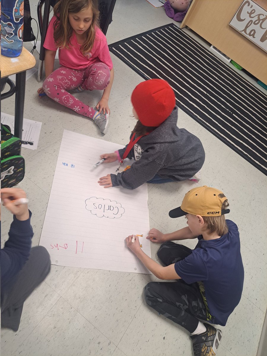 MmePilutti_LDSB's tweet image. After our morning words of the week quiz, we watched more of the documentary "Sur le chemin de l'école". Students worked in teams to make anchor charts for each child in the film. There were so many rich discussions comparing their lives to ours 🌎 #globalcommunities