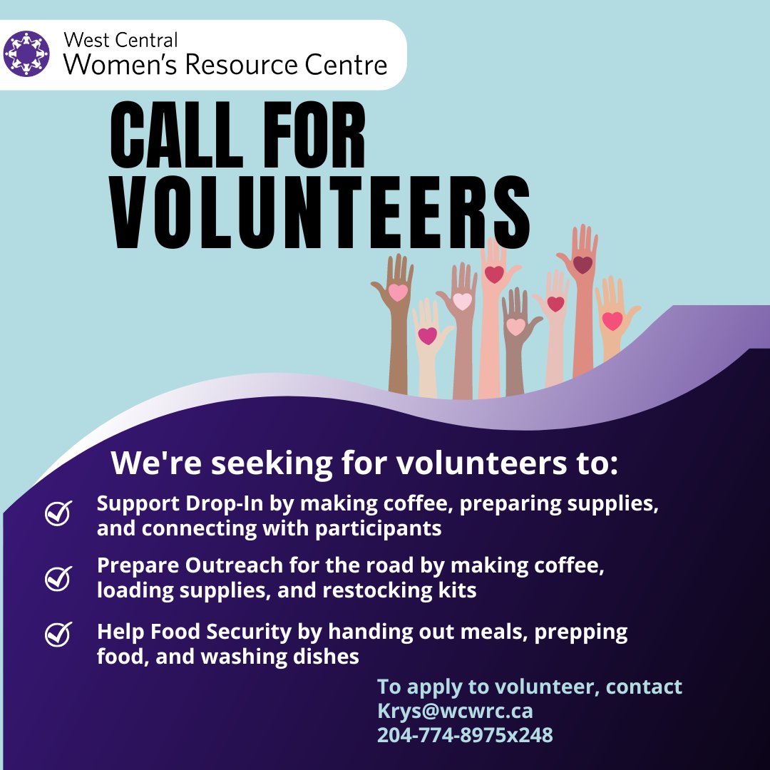 Now Recruiting Volunteers! WCWRC has a new volunteer program up and running! Many folks have been asking how to get involved, so here's your chance. Visit our website or linktree to submit an application. wcwrc.ca/waystogiveback…
