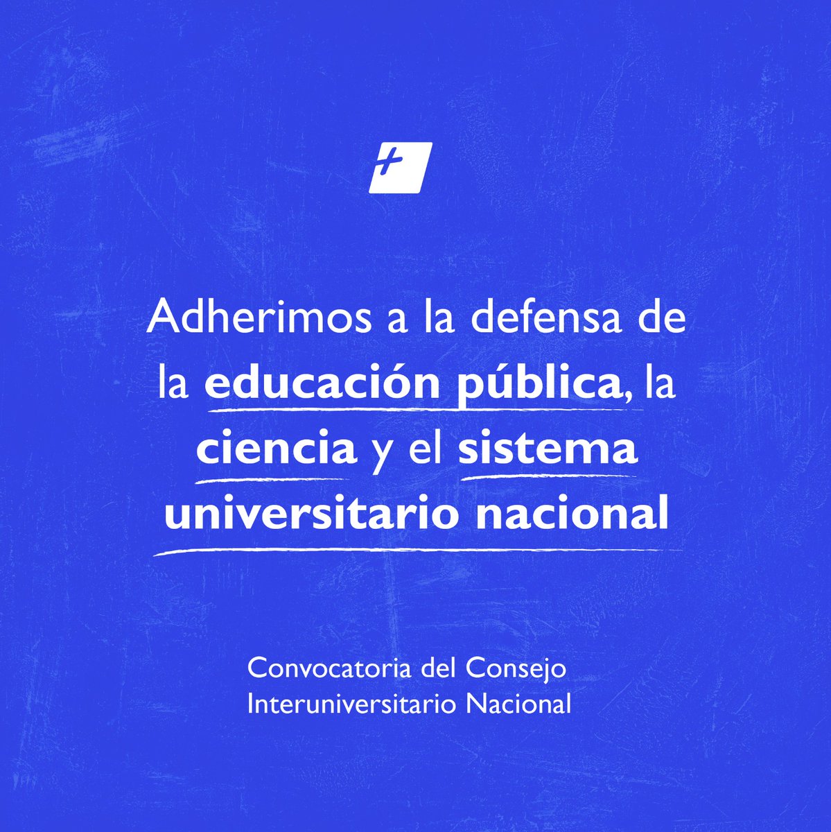 ProyectoSuma's tweet photo. 1/5 𝗣𝗿𝗼𝘆𝗲𝗰𝘁𝗼 𝗦𝘂𝗺𝗮 adhiere a la declaración del @CINoficial, en la cual los rectores expresaron que "la situación económica financiera del sistema universitario público es grave y necesita urgente respuesta por parte de los poderes del Estado nacional". 

Abrimos 🧵 https://t.co/azGRzJb1I1