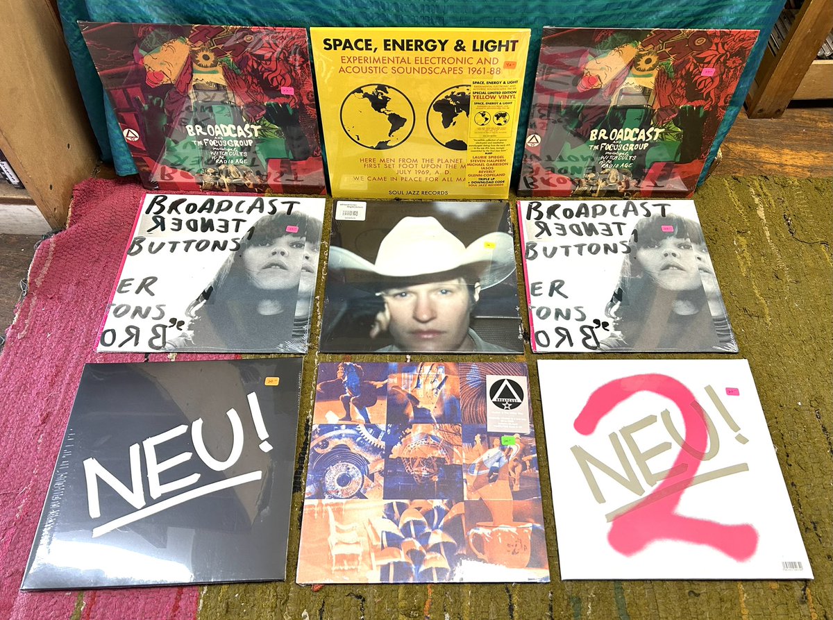 NormalsBooks's tweet photo. Some vital, essential, mind melting restocks & the new #AdrianneLenker solo lp that poet & drummer Malco Mitchell has devoted 3 episodes of his podcast “Jam This In Your Ears, I Saw MC5 Live” to. #BaltimoreRecordstore https://t.co/1mKAtHxGf4