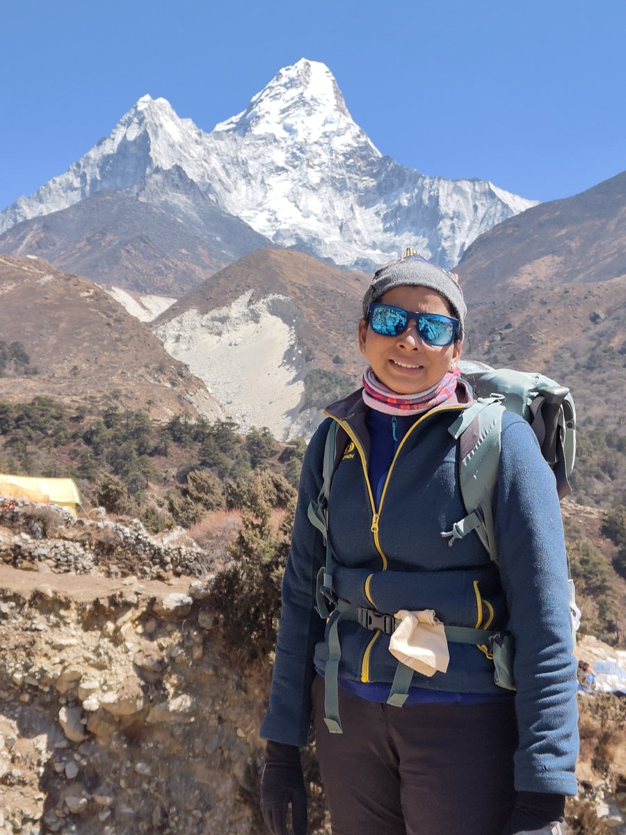 Capturing the essence of the Himalayas with Ama Dablam towering behind me. This iconic peak, gracing the one rupee Nepalese banknote, serves as a reminder of the beauty and majesty of nature. 📸 #AmaDablam #Nepal #MountainBeauty #NaturePhotography #MatterhornOfTheHimalayas