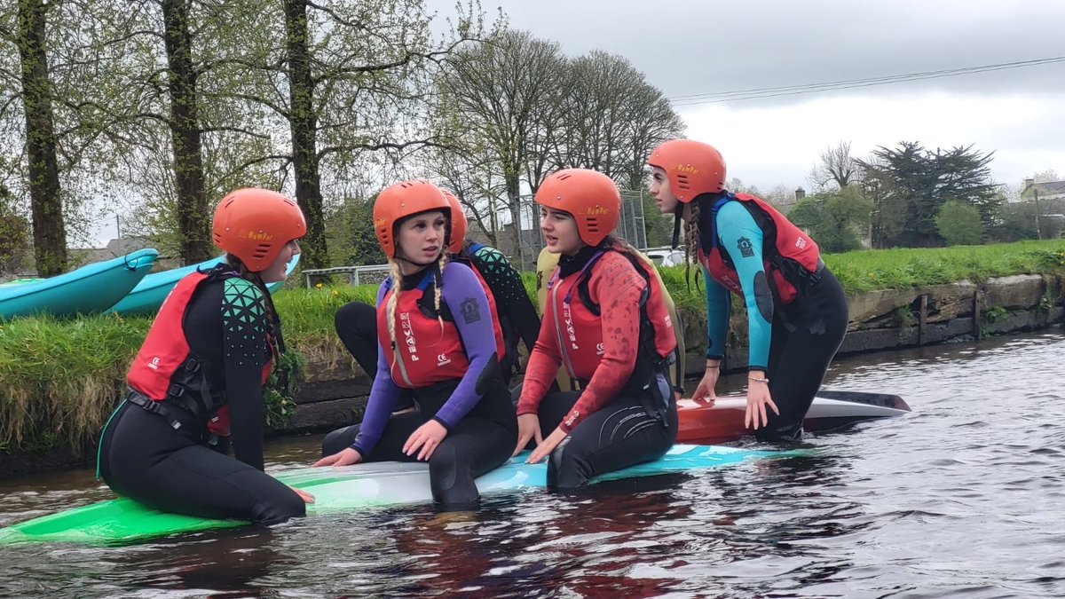 Today 4L & 4M spent their day at ⁦@BaltinglassOEC⁩ where they participated in kayaking, zip lining, climbing wall, archery and orienteering! A fantastic day of activity! #action #newskills #TY