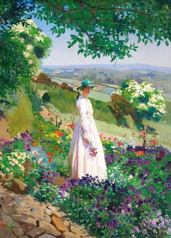 🎨Harold C. Harvey (1874-1941) Summer