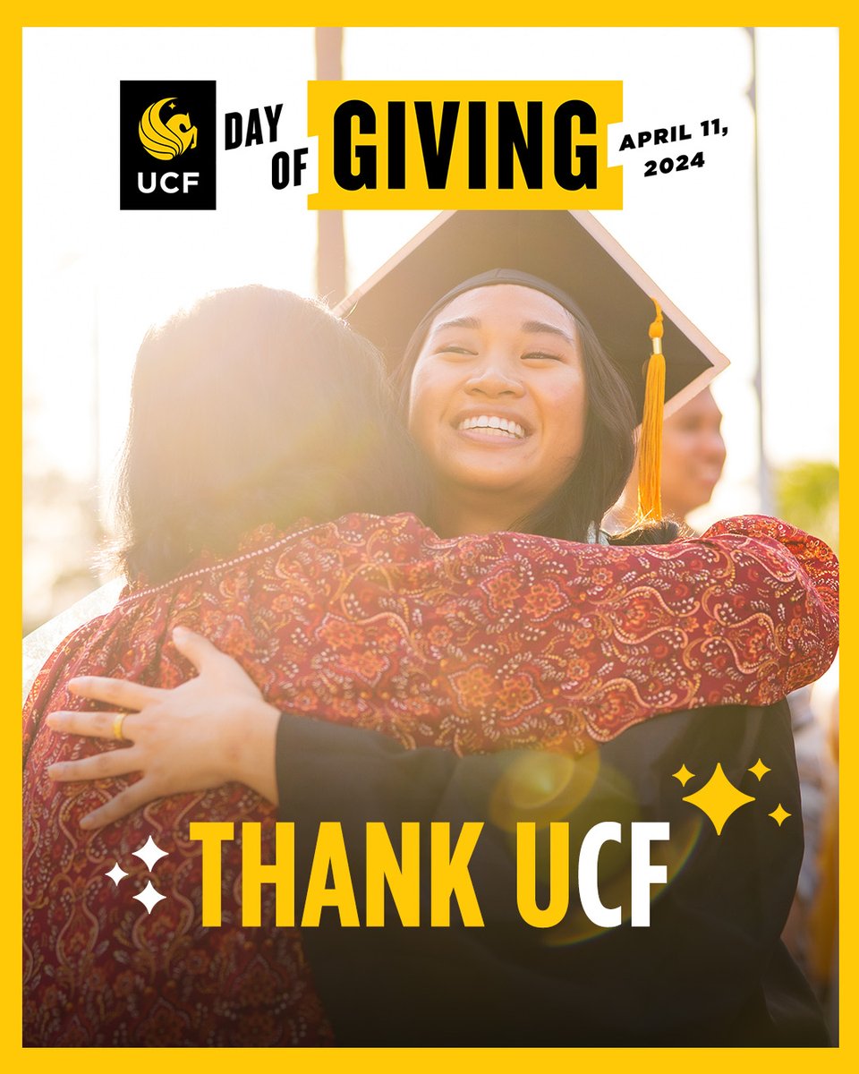 Thank you to everyone who participated and supported us this #UCFDayofGiving! Your support makes a difference for the community members receiving care at our clinics, the researchers pushing the frontiers of medical science and the students who will be healers in our community.