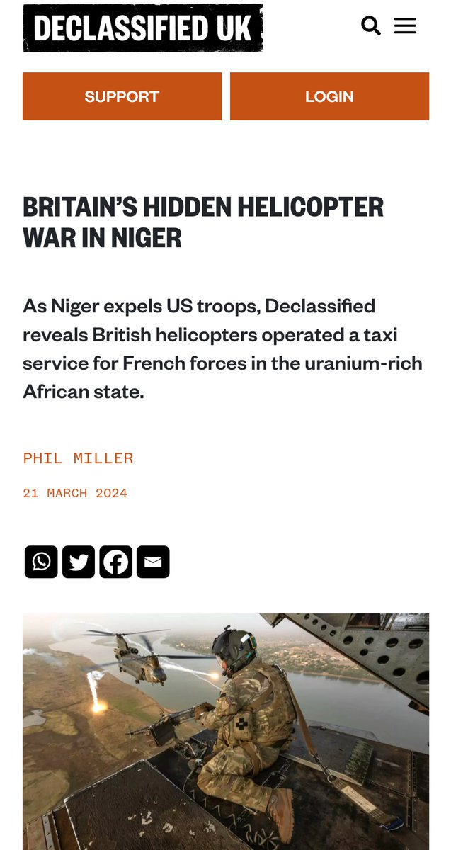 Russian troops arrive in Niger, BBC promptly reports. RAF flew missions into Niger for years, but UK national media never mentioned it. Censorship by omission