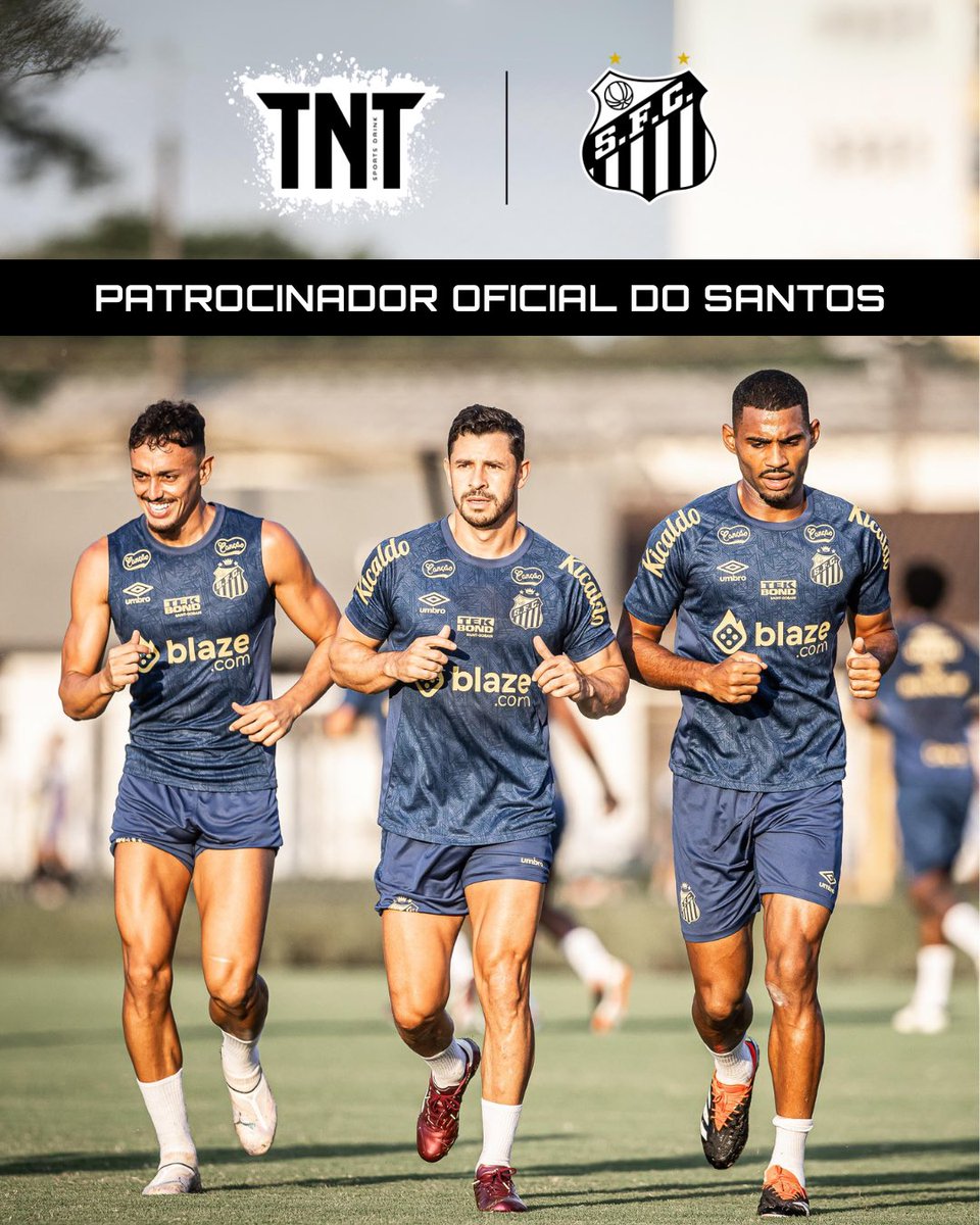 TNT Sports Drink é patrocinador oficial do Santos e acompanha nossos atletas em todos os momentos. Do treino ao jogo, nós estamos preparados para superar qualquer desafio! ⚡️ #FazTuaMagica @energydrinktnt