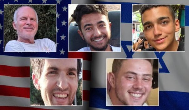 How many Americans could name even one of the 5 U.S. hostages being held captive by Hamas in Gaza? Well, their names are: * Edan Alexander, 19. * Omer Neutra, 22. * Hersh Goldberg-Polin, 23. * Sagui Dekel-Chen, 35. * Keith Siegel, 64.