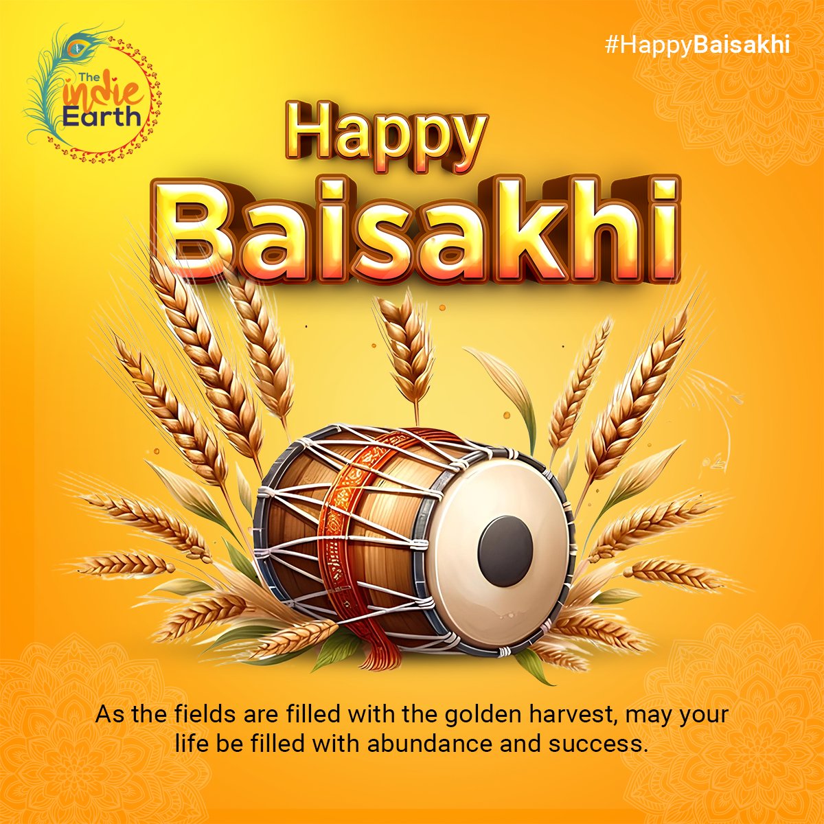 As the fields are filled with the golden harvest, may your life be filled with abundance and success.
🌾Happy Baisakhi!🎉

Visit at: theindieearth.in

#theindieearth #baisakhi #baisa #india #baisaraj #vaisakhi #happybaisakhi #ugadi #punjab #festival #waheguru #happiness