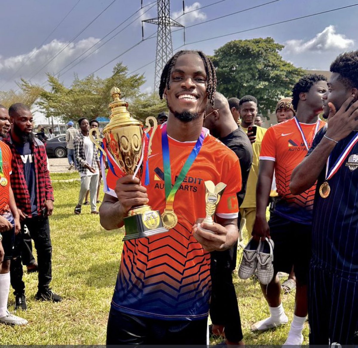 Returning to Our charity football match with a bang!! He won the MVP at the last event scoring one goal and grabbing one assist. With an all round 10/10 performance. But can he do the same come 20th? Ladies and Gent, @iamdikeh !!