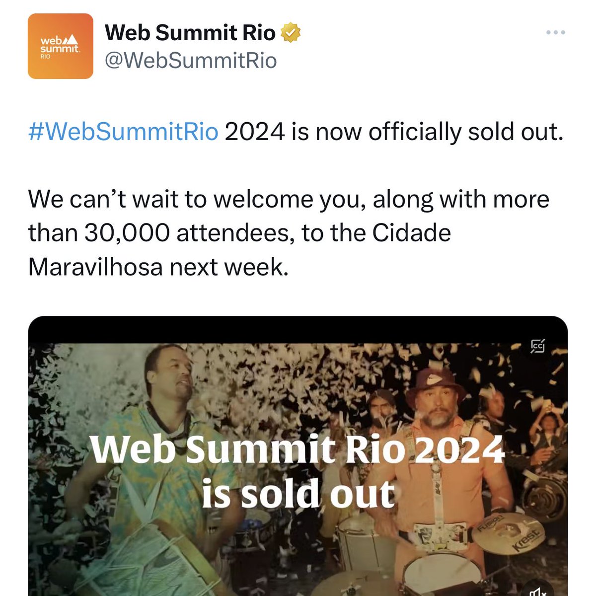 It took 6 long years from 2009, a dozen Web Summits, sometimes 3 a year, 100’s of meet-ups, thousands of calls & an infinity of emails to get Web Summit in Dublin to the scale it’s taken us just ONE year to achieve in Rio. LatAm tech is booming. Massively proud of @TeamWebSummit