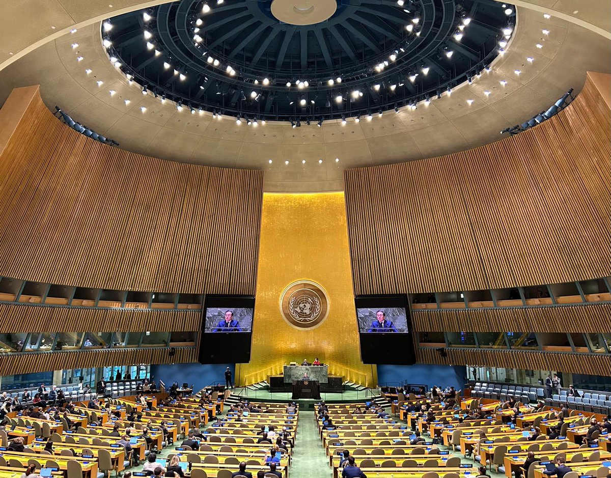 La Asamblea General @UN ha designado a España sede de la IV Conferencia Internacional de Financiación al Desarrollo, en 2025 Cita clave para movilizar recursos necesarios para consecución de la Agenda 2030. Trabajaremos para su éxito con espíritu inclusivo y de compromiso #Ffd4