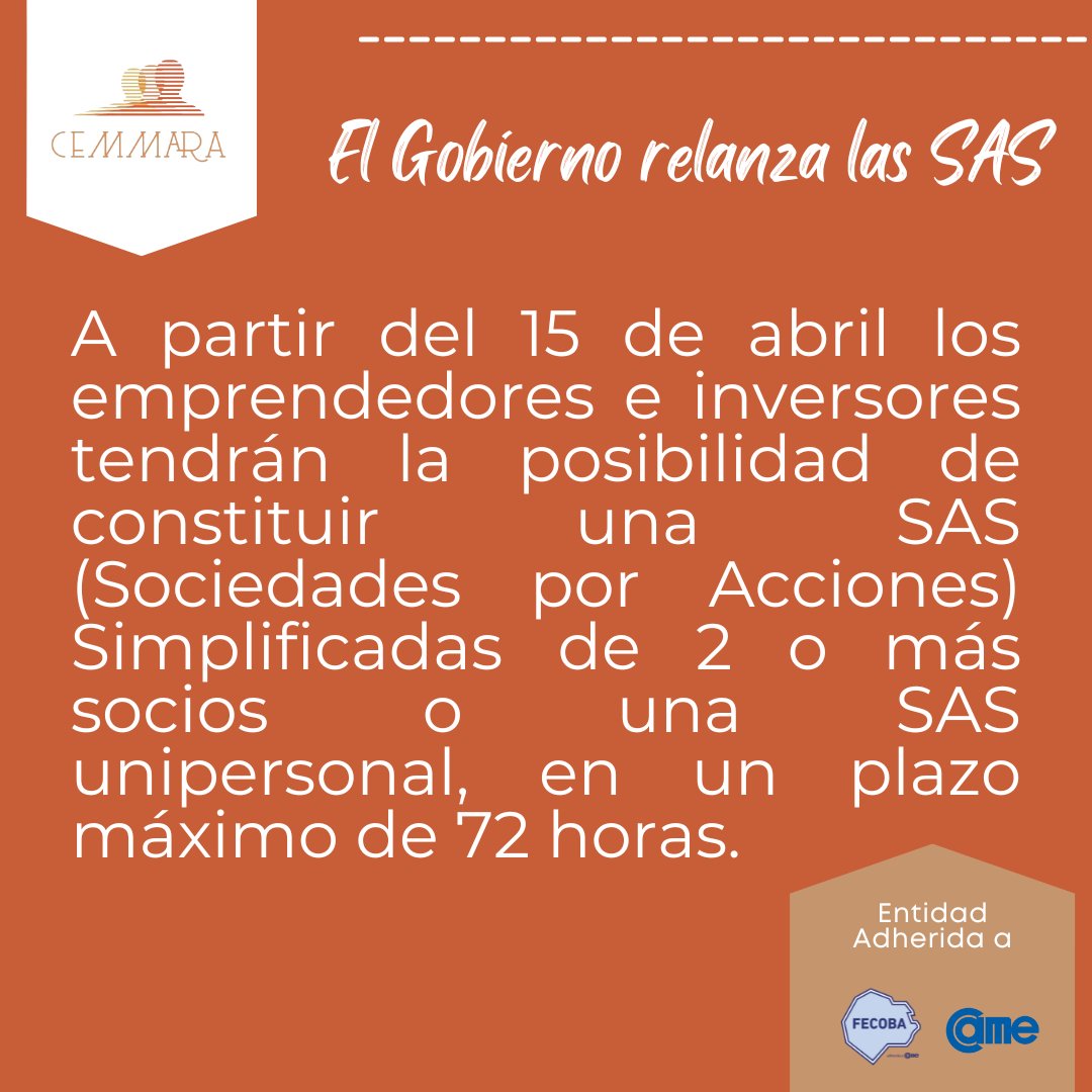 Les compartimos las últimas novedades.
<a href="/redcame/">CAME</a> <a href="/FECOBAORG/">FECOBA</a> <a href="/maritooriente/">Mario Oriente</a>