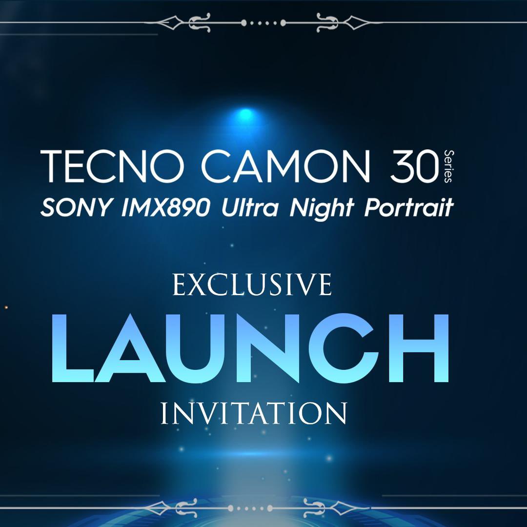Don't miss the CAMON 30 Series launch event tonight at 7:45pm GMT with @TecnoMobileGH!  #TECNOCAMON30Launch