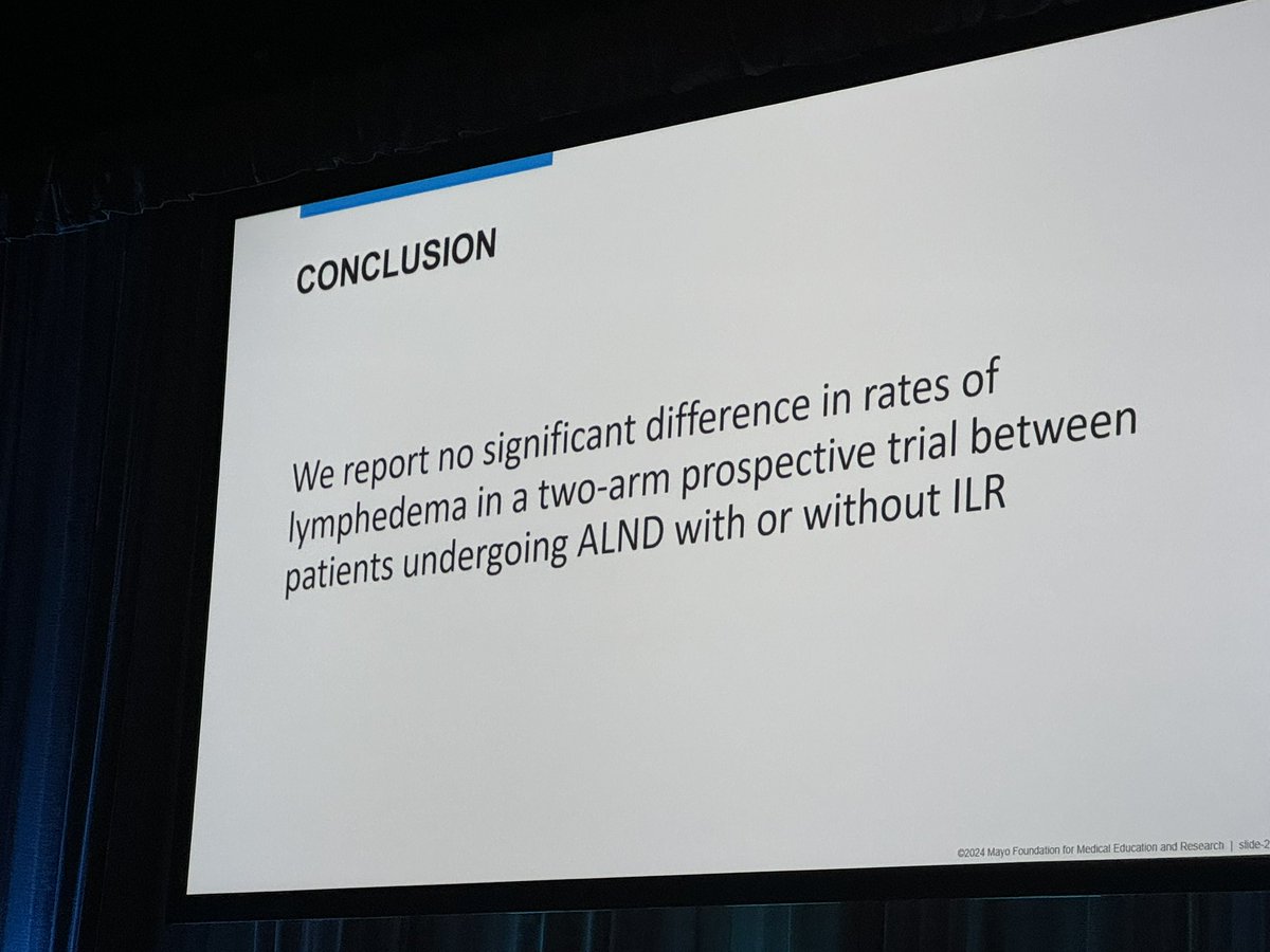 🚫 difference in lymphedema rates w/ LVA (either by micro 🔬 LYMPHA or 👓 S-LYMPHA). N=115. More data and strategies needed❗️👏 excellent @ASBrS presentation by innovative thinker @DrJamesJakub. #ASBrS24