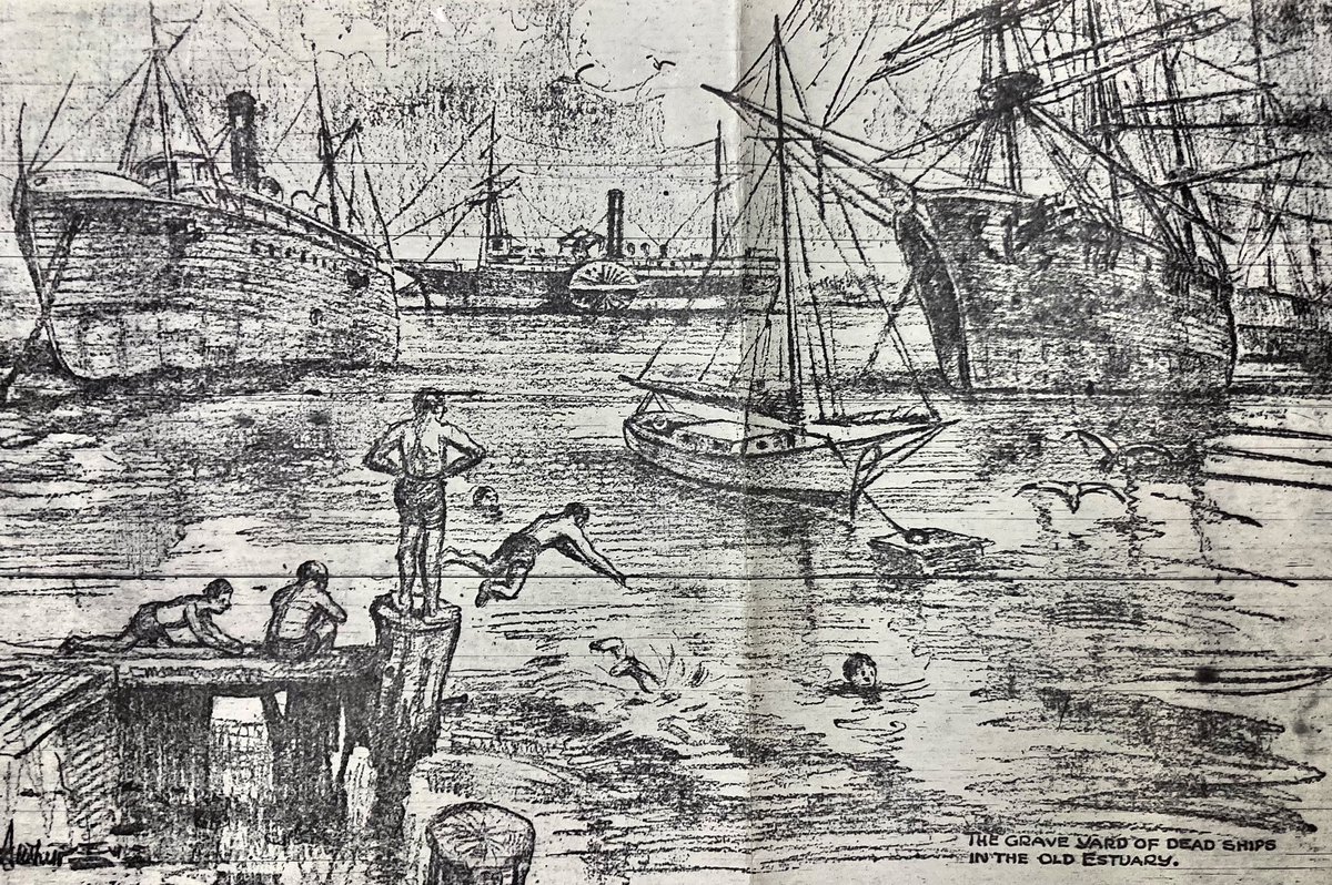 I wouldn't swim in the Oakland estuary now, but this illustration of people doing it back in 1917 looks pretty fun.