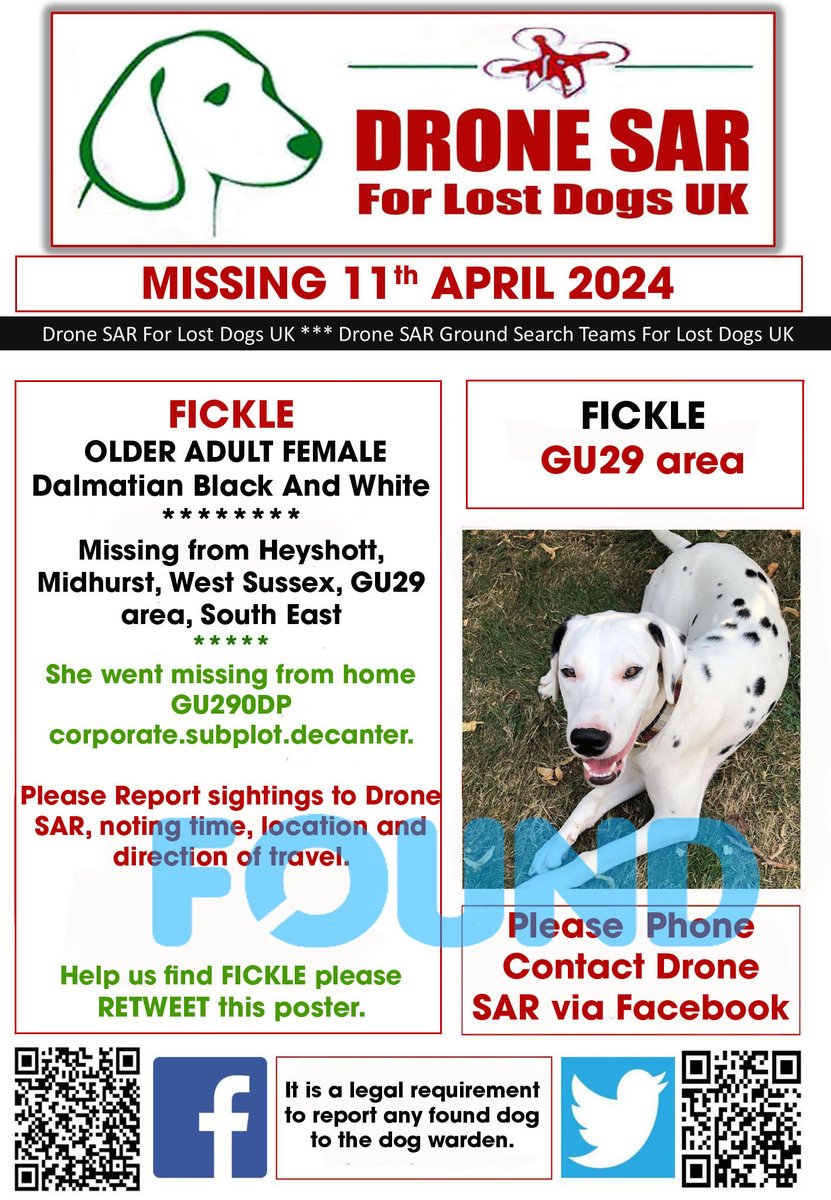 #Reunited FICKLE has been Reunited well done to everyone involved in her safe return 🐶😀 #HomeSafe #DroneSAR