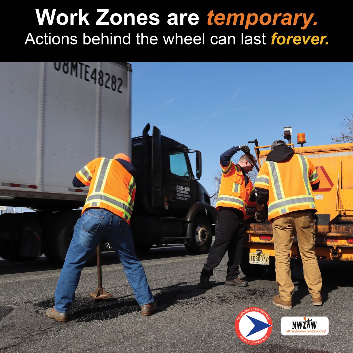 🦺 Picture your mother, brother, wife, or friend working on the roadway. Would you slow down so they can work safely? Now apply that same caution to all road workers because they are someone’s family and deserve to go home. #NWZAW24
