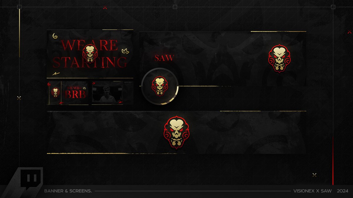 VisionexSTU's tweet photo. Stream Package Design For: @4saw_

Saud is a Twitch streamer who collaborated with Visionex Studio to redesign his brand identity, aiming for a modern and captivating look for his channel.

And this is what we achieved together. https://t.co/1iN56zNPc9
