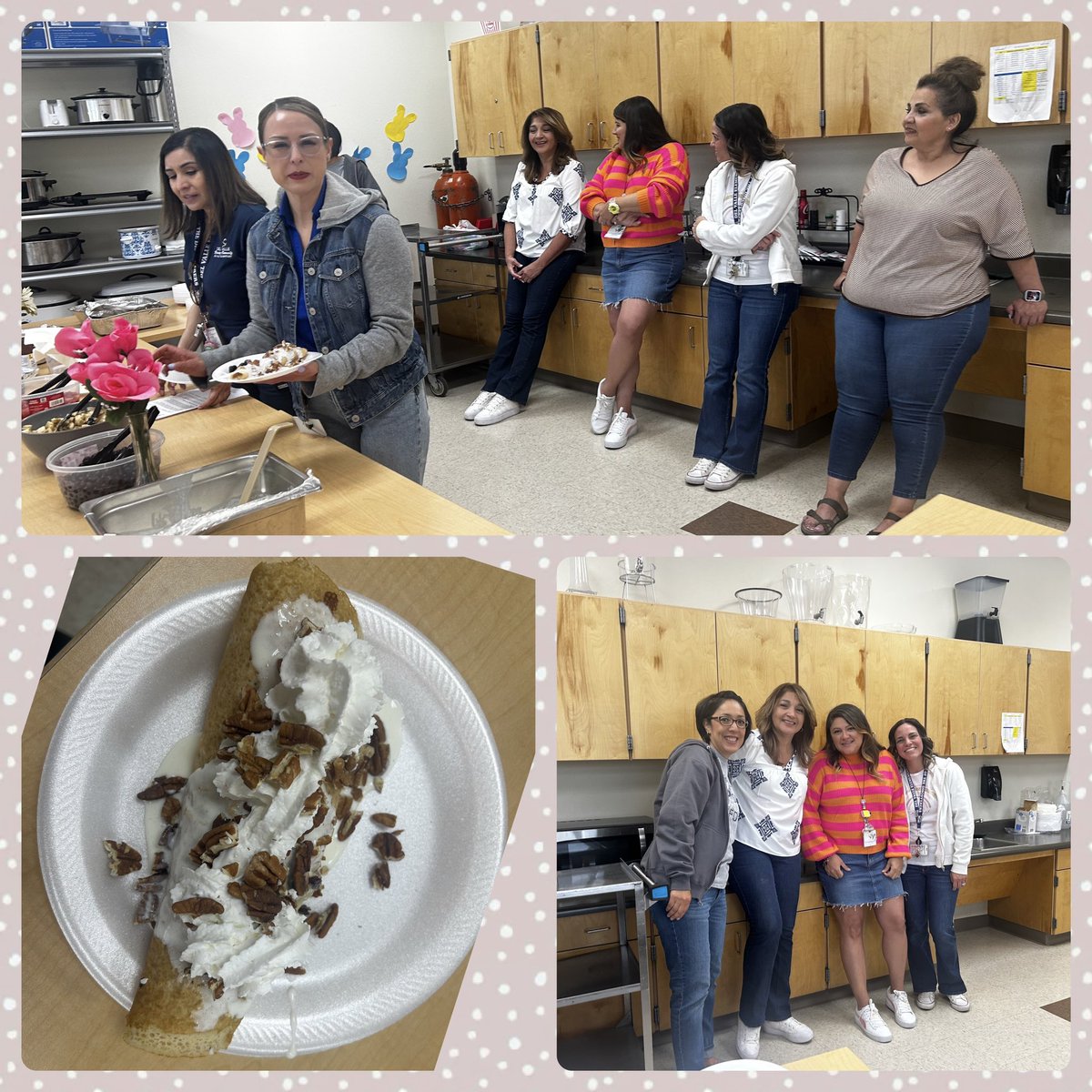 Thank you second and third grade teachers for providing breakfast @DelValleES_YISD The Crepes were delicious! 😋#THEDISTRICT #WeDeliverExcellence @maritza08OFOD @NAstorga_APMME @oceans80 @tippih833